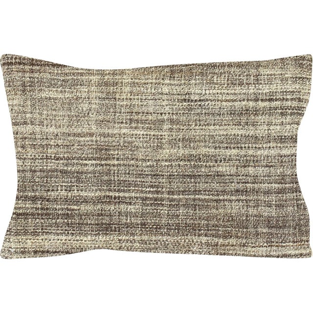 Traditional 1960s Turkish Rag Pillow - 16" X 24" For Sale - Image 3 of 3