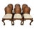 1930s Dutch Solid Oak Chairs W/Linen Seats - Set of 6 For Sale - Image 11 of 12