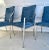 Milo Baughman Set of 4 Mid-Century Modern Chrome and Velvet Dining Chairs For Sale - Image 4 of 12