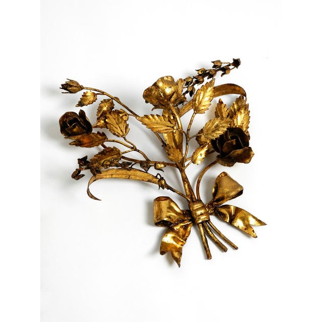 Large Florentine Candleholders in Gilded Metal, 1950s, Set of 2 For Sale - Image 15 of 18