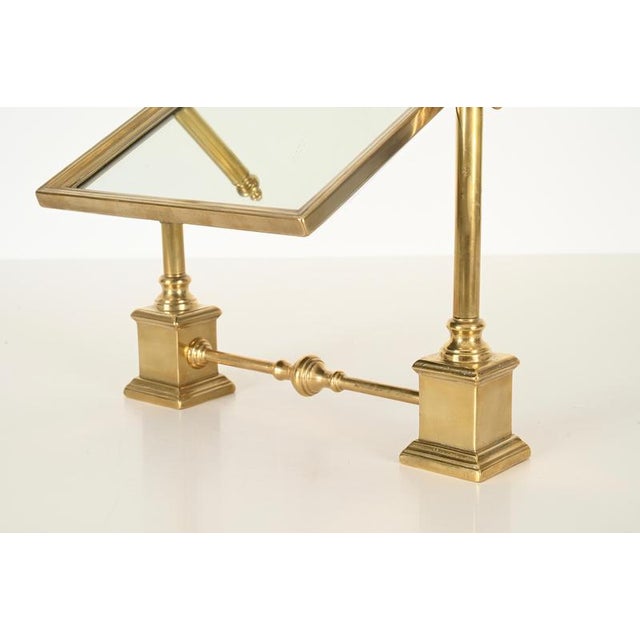 Goldenrod Italian Adjustable Vanity Mirror in Brass by Gio Ponti, 1950s For Sale - Image 8 of 15