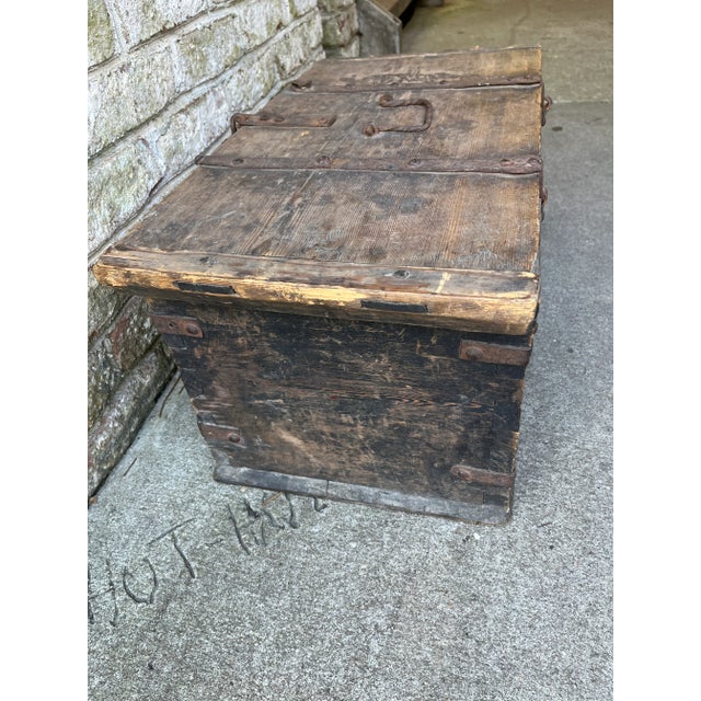 Mid 18th Century Swedish Wooden Box For Sale - Image 10 of 11