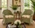 Late 20th Century Pair of Hollywood Production Sage Green Wicker Tub Armchairs For Sale - Image 4 of 4