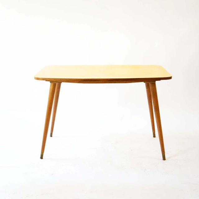 Mid-Century Modern Dining Set with Formica Table and Four Chairs, 1950s, Set of 5 For Sale - Image 6 of 18