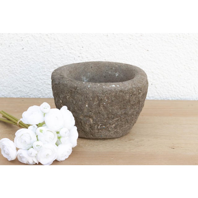 Gray Farmhouse Stone Granite Bowl For Sale - Image 8 of 8