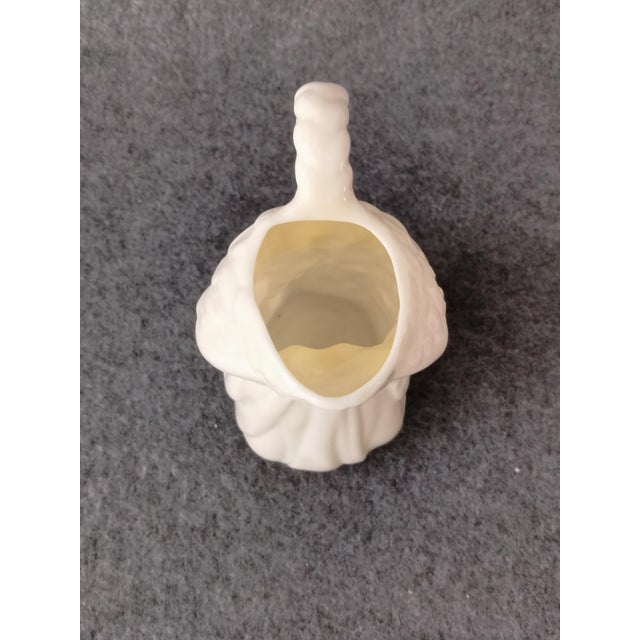 Mid 20th Century Belleek Irish Porcelain Creamer Undine Water Nymph Pitcher For Sale - Image 4 of 8