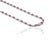 Natural 8.90ct Ruby & 1.24ct Diamond Riviera Tennis Necklace in 14k White Gold For Sale - Image 11 of 17