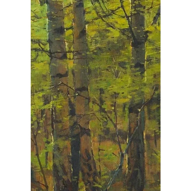 Original Impressionist Forest Oil Painting, Ukrainian Art, 1961 120-83 For Sale - Image 6 of 6