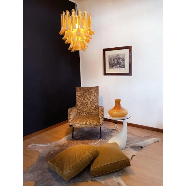 Vintage Italian Caramel Murano Glass Chandelier from Mazzega, 1970s For Sale - Image 14 of 18