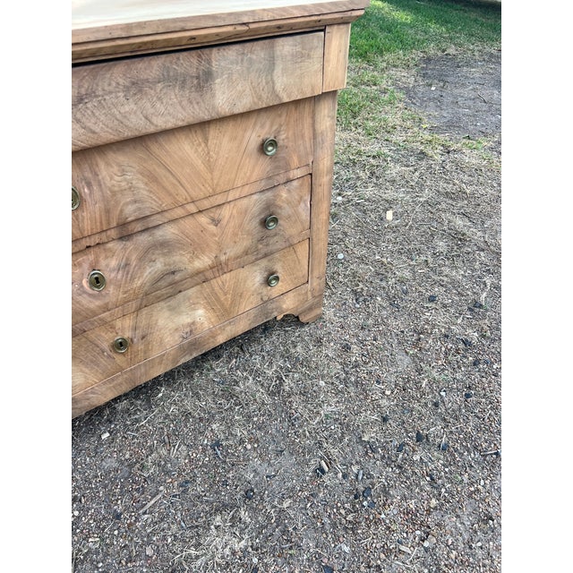 French 19th Century Louis Philippe Bleached Walnut Chest of Drawers For Sale - Image 12 of 12