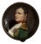 Magnificent 19th Century French Dore Bronze Vanity Trinket Box - Hand Painted Portrait Miniature of Napoleon Bonaparte For Sale