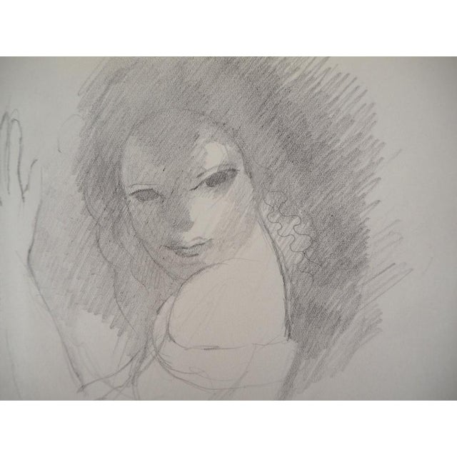 Marie Laurencin, Seductress, Original Pencil Drawing For Sale - Image 4 of 6