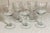 Classical Roman Set of Five Heavy Crystal Glass Goblets For Sale - Image 3 of 8