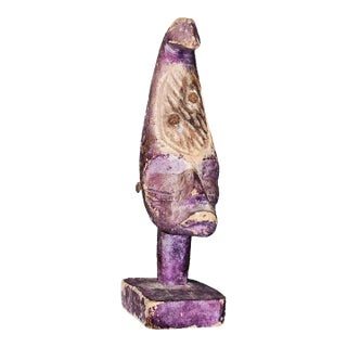 Mid 20th Century Papua New Guinea Yina Spirit Figure in Purple Pigment For Sale