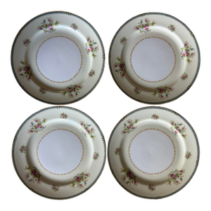 Set of 5 Vintage Porcelain Noritake Dinner Plates