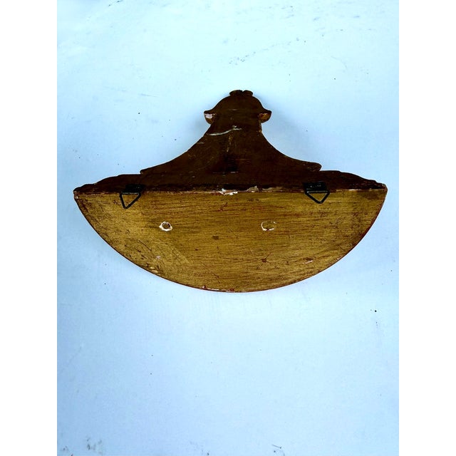 Italian Giltwood Wall Bracket Shelf With Acanthus Leaf Decoration Mid 20th Century For Sale - Image 14 of 14