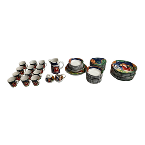 Cafe Paris by Sango Dinnerware Set Service for 12 62 Piece Set