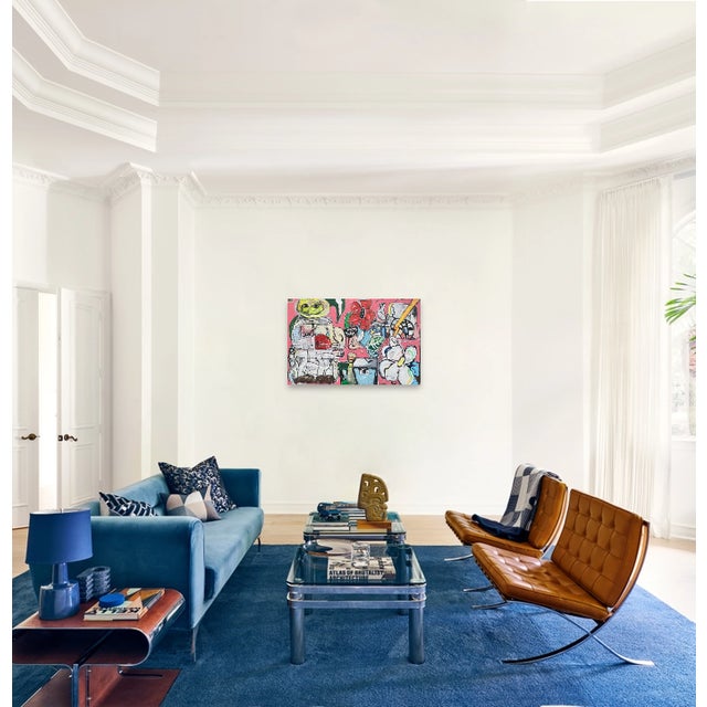 Scott Harper Mixed Media Painting titled “M83” 40 x 60 2024 For Sale - Image 4 of 11