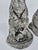 Composition Stone Garden Rabbit Sculptures With Weathered Patina, Pair For Sale - Image 12 of 14