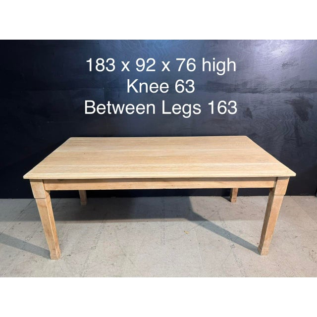 Vintage Kitchen Dining Table in Oak, 1925 For Sale - Image 14 of 15