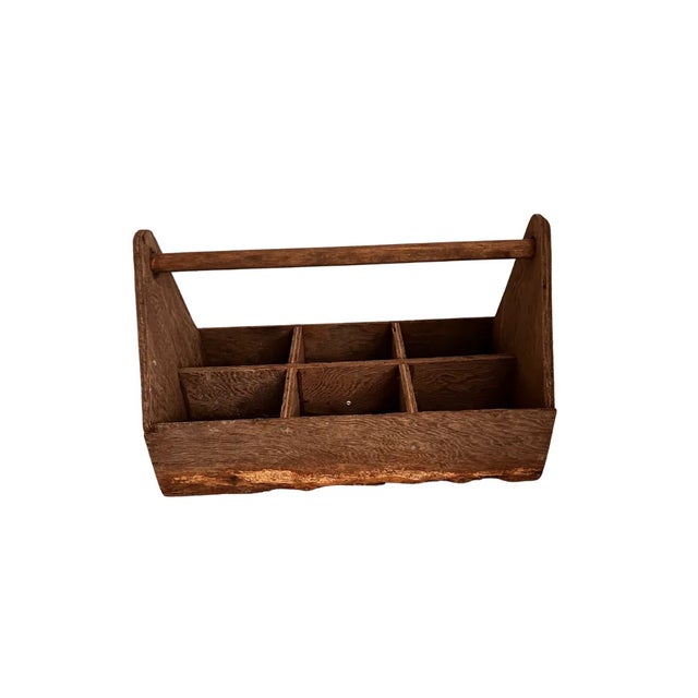 English Mid 20th Century Handmade Country Milk Carrying Crate For Sale - Image 3 of 7