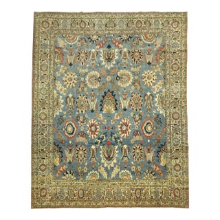 Zabihi Collection Antique Persian Tabriz Carpet For Sale