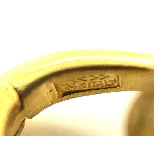 Metal Mid 20th Century Tiger Head 14k Yellow Gold Charm Pendan For Sale - Image 7 of 8