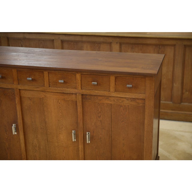 Modernist Art Deco Oak Buffet, 1940s For Sale - Image 14 of 15