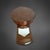 A round Biedermeier side table with an unusual construction. The body is veneered in walnut. The tabletop features a...