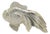 Vintage Hungarian Silver Tropical Fish Shaped Salt and Pepper Shaker, 1950s For Sale