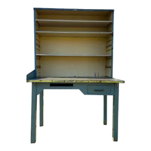 1950s Vintage Post Office Organizer Industrial Metal Table