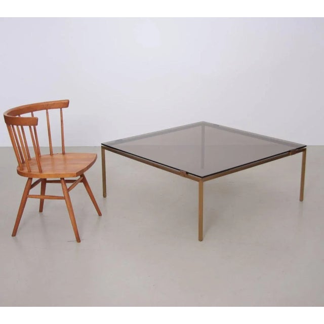 1970s Brass and Glass Coffee Table in the Style of Maison Jansen, 1970s For Sale - Image 5 of 7