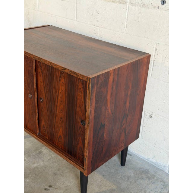 Rosewood Sliding-Door Sideboard Danish Mid-Century Modern 1960s For Sale - Image 9 of 11