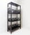 Vintage 20th Century Chinese Four-Tier Lacquered Wood Bookcase For Sale - Image 4 of 16