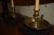 Black 19th Century Large English Brass Chamber Stick Lamps - a Pair For Sale - Image 8 of 8