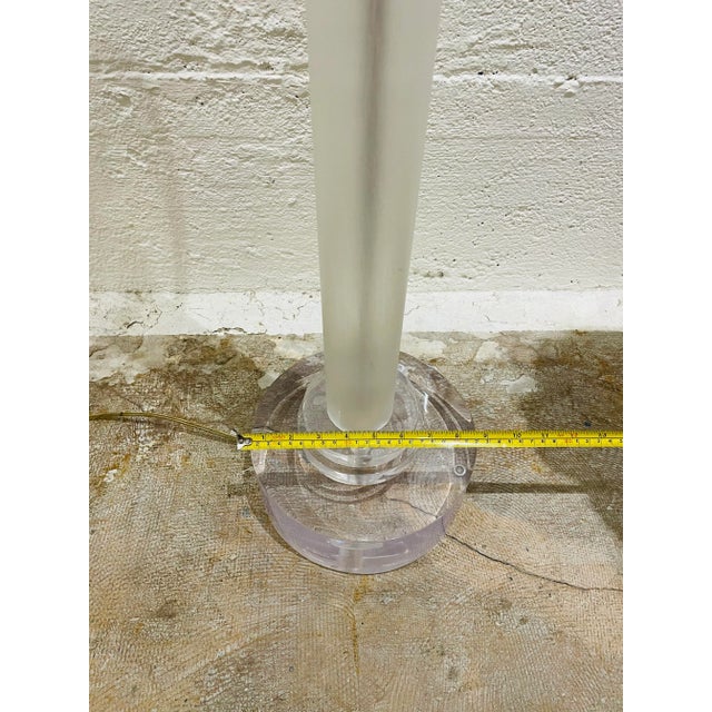1970s Herb Ritts for Astrolite Smashingly Stylish Lucite Floor Lamp For Sale - Image 9 of 12