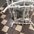 White Early 20th Century Heywood Wakefield Attributed White Wicker Platform Rocking Chair For Sale - Image 8 of 12