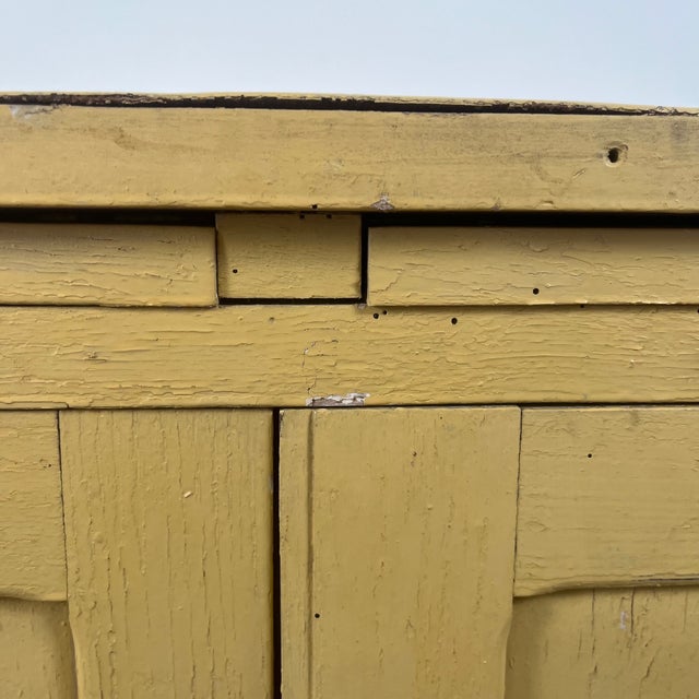 Antique Butter-Yellow Kitchen Sideboard, Late 19th-Early 20th Century For Sale - Image 18 of 18