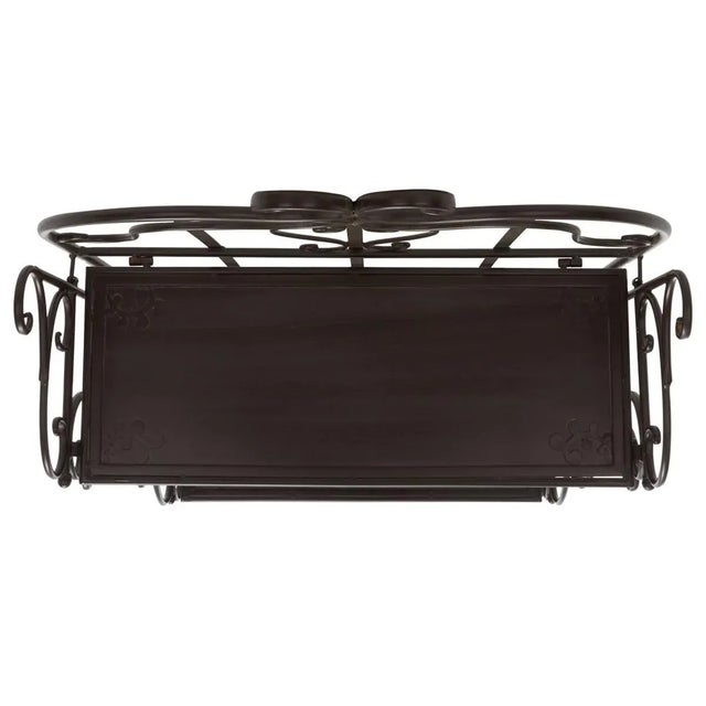 Brown Tyrique 4 Tier Shelf Unit - Rustic Brown For Sale - Image 8 of 11