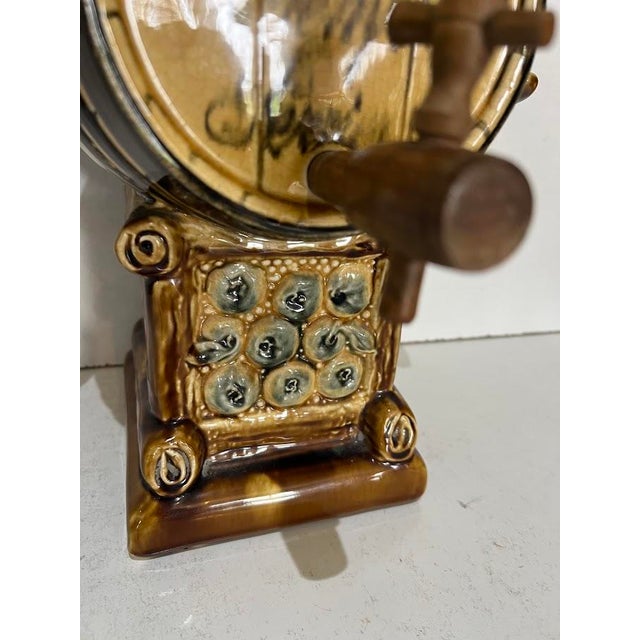 Polychrome Earthenware Fountain, 20th Century For Sale - Image 10 of 14