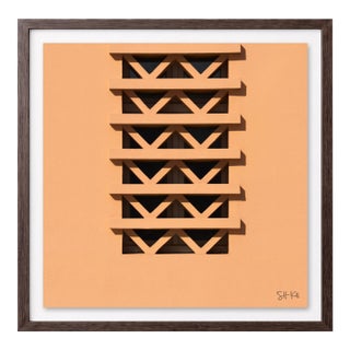 “Cascais 04” Giclee Archival Pigment Print 24x24 Framed in Walnut For Sale