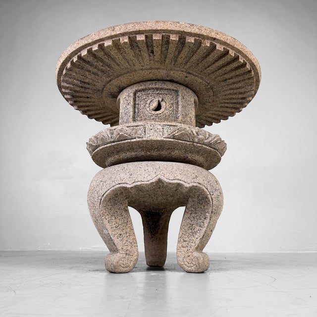Vintage Japanese Maru-Yukimi Garden Lantern, 1960 For Sale - Image 13 of 15
