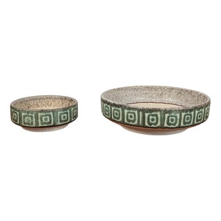 Mid-Century West German Pottery WGP Bowls, 1960s, Set of 2 For Sale