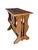 Brown Vintage Wooden Magazine Rack Side Table, 1950 For Sale - Image 8 of 12