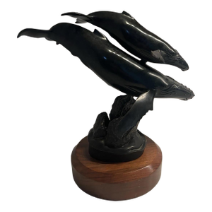 The Whales of Randy Puckett Humpback Whales Bronze Sculpture 94/350