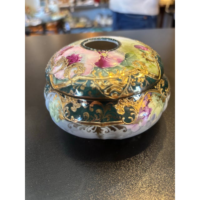 1920s Victorian Hair Receiver For Sale - Image 4 of 9