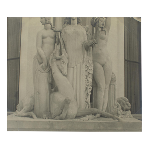 Paris, the 1925 Decorative Art Exhibition, View of the Ruhlmann Pavilion, Black and White Photography