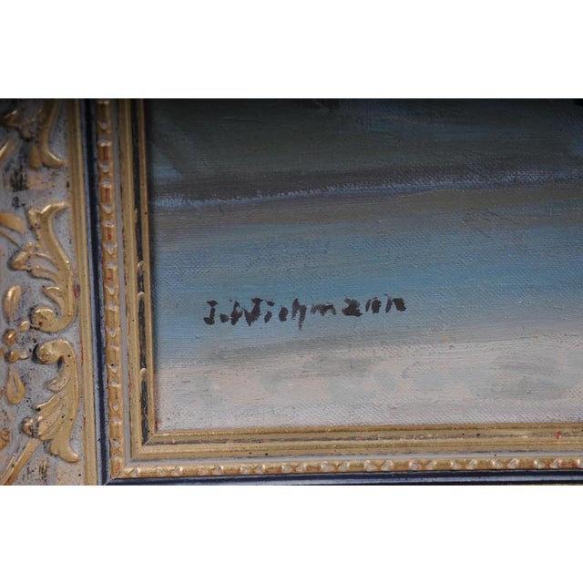 2000 - 2009 I. Wiehmann, Elector's Palace & St. Catherine's Church in Brandenburg, Oil Painting For Sale - Image 5 of 18