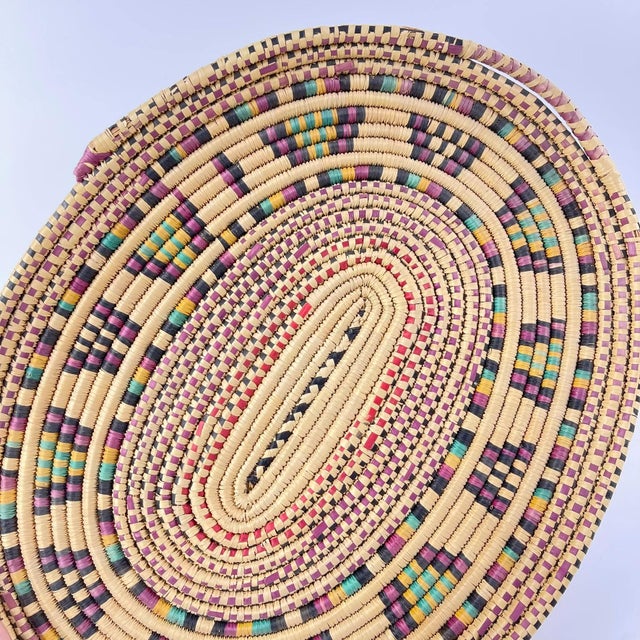 Early 20th Century Hausa Basket Platter Nigeria MATTER COLLECTION For Sale In Denver - Image 6 of 7