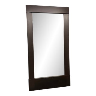 Crate & Barrel Burnished Metal Floor Mirror For Sale